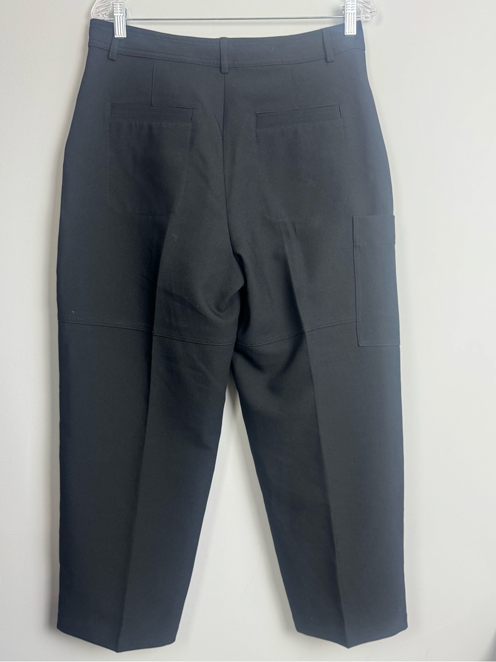 ZARA | Black Utility Cargo Straight Leg Pants Women’s Size Large - Picture 8 of 10